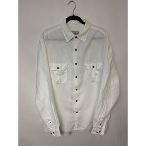 Eddie Bauer  Linen Shirt Causal Classic Timeless Resort  Mens L Tall